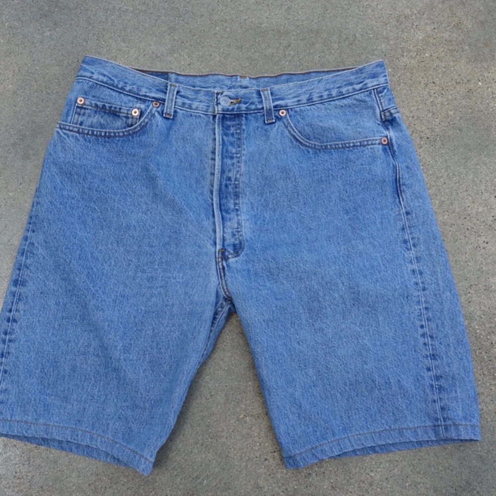 Vintage distressed Levi 501 Denim Shorts